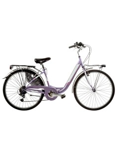 BICI DA DONNA MISURA 28 BICICLETTA LINEA VENERE LUSSO CITY BIKE CON CAMBIO 6V COMPLETA DI ACCESSORI CON LUCI A LED