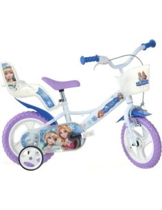 BICI DA BAMBINA MISURA 12" ART. 124RL-SQ BICICLETTA DINO BIKES DA BIMBA LINEA SNOW QUEEN
