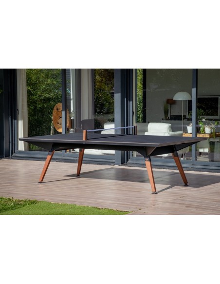 Tavolo Ping Pong ORIGIN Cornilleau - Nero - Superficie Grigio scuro 119402