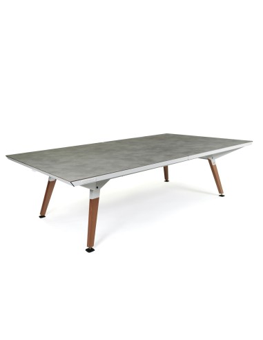 Tavolo Ping Pong ORIGIN Cornilleau - Bianco - Superficie Grigio Chiaro 119602