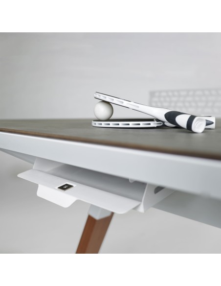 Tavolo Ping Pong ORIGIN Cornilleau - Bianco - Superficie Grigio Chiaro 119602