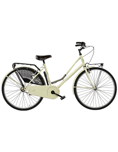 BICI DA RAGAZZA LINEA OLANDA BICICLETTA CITY BIKE OL24 SENZA CAMBIO 1V COMPLETA DI ACCESSORI CON LUCI A LED