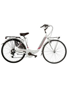 BICI DA DONNA MISURA 26 X 1,75 BICICLETTA LINEA VENERE CITY BIKE CON CAMBIO 6V COMPLETA DI ACCESSORI CON LUCI A LED