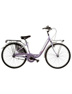 BICI DA DONNA MISURA 26 X 1,75 BICICLETTA LINEA VENERE CITY BIKE SENZA CAMBIO 1V COMPLETA DI ACCESSORI CON LUCI A LED 2