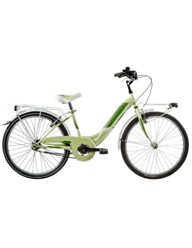 BICI DA BAMBINA LINEA VENERE BIMBA MISURA 24 SENZA CAMBIO 1V BICICLETTA DA RAGAZZA VEN24SC CITY BIKE COMPLETA DI ACCESSORI