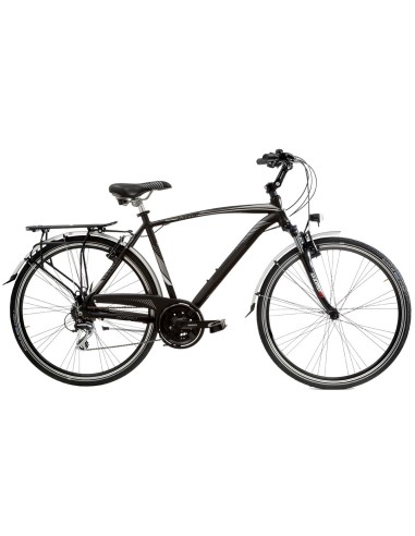 BICI CITY BIKE 28 ZEFIRO UOMO ACERA 24V FORCELLA AMMORTIZZATA ALLUMINIO