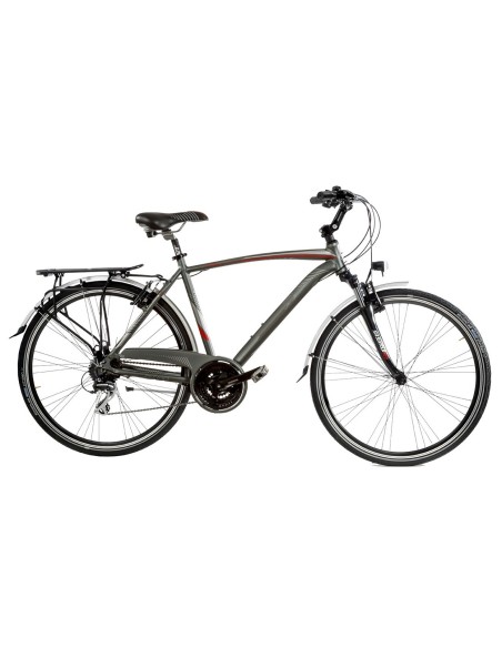 BICI CITY BIKE 28 ZEFIRO UOMO ACERA 24V FORCELLA AMMORTIZZATA ALLUMINIO