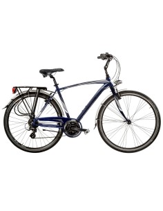 BICI DA UOMO MISURA 28 CITY BIKE BICICLETTA ZFR21V LINEA ZEFIRO TELAIO IN ALLUMINIO CAMBIO 21V COMPLETA DI ACCESSORI LUCI LED 2