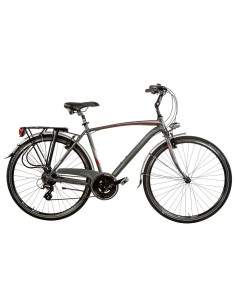 BICI DA UOMO MISURA 28 CITY BIKE BICICLETTA ZFR21V LINEA ZEFIRO TELAIO IN ALLUMINIO CAMBIO 21V COMPLETA DI ACCESSORI LUCI LED