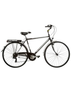 BICI DA UOMO CITY BIKE BICICLETTA MISURA 28 LINEA MOVING LUSSO CAMBIO 6V MOV28U6VL COMPLETA DI ACCESSORI E LUCI A LED