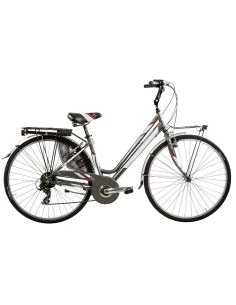 BICI DA DONNA CITY BIKE TELAIO IN ALLUMINIO BICICLETTA MISURA 26 LINEA DEA CAMBIO 6V DEA26D6V COMPLETA DI ACCESSORI E LUCI A LED