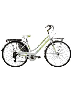 BICI DA DONNA CITY BIKE BICICLETTA MISURA 26 LINEA MOVING LUSSO CAMBIO 6V MOV26D6VL COMPLETA DI ACCESSORI E LUCI A LED 2