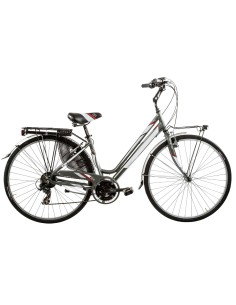 BICI DA DONNA CITY BIKE TELAIO IN ALLUMINIO BICICLETTA MISURA 28 LINEA DEA CAMBIO 21V DEA21V COMPLETA DI ACCESSORI E LUCI A LED 2
