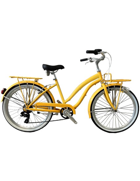 BICI BEACH CRUISER 26 DONNA 7V ALLUMINIO