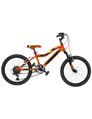 BICI MISURA 20 BAMBINO MOUNTAIN BIKE BICICLETTA MTB BIMBO VORTEX 6V VX20SF CON CAMBIO E FORCELLA AMMORTIZZATA