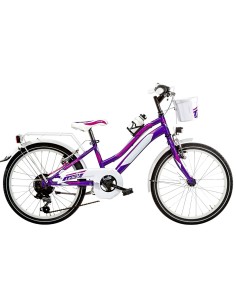 BICI MISURA 20 BAMBINA MOUNTAIN BIKE BIMBA LINCY MTB 6V LY20AC IN ALLUMINIO CON LUCI A LED 2