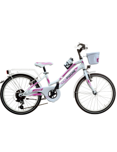 BICI MISURA 20 BAMBINA MOUNTAIN BIKE BIMBA LINCY MTB 6V LY20AC IN ALLUMINIO CON LUCI A LED