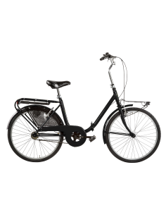 BICI RICHIUDIBILE MISURA 24 BICICLETTA PIEGHEVOLE STILE GRAZIELLA UNISEX PER ADULTI GRZ24 COMPLETA DI ACCESSORI CON LUCI A LED