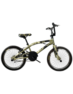 BICI MISURA 20 BMX BIMBO SKUT ACCIAIO BAMBINO FREESTYLE BMX20SKUT RUOTE A 48 RAGGI CON TUBONI (PEGS) NELLE RUOTE 2