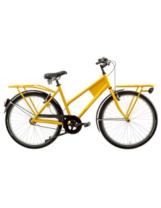 BICI LINEA CANTIERE MISURA 26 BICICLETTA SENZA CAMBIO 1V CON GOMME ANTIFORO CNT26 COMPLETA DI ACCESSORI CON LUCI A LED