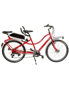 BICI E-BIKE A DUE POSTI MISURA 26 CAMBIO 21V E-TANDEM26 MOTORE E BATTERIA ANSMANN 250W 36V 11.6AH BIBICI IN ALLUMINIO