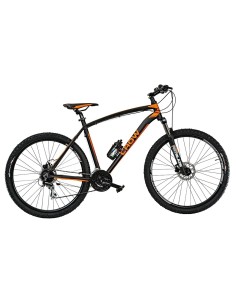 BICI MISURA 29 MOUNTAIN BIKE TELAIO ALLUMINIO UOMO BICICLETTA MTB CROW 24V ACERA FRENI DISCO IDRAULICI FORCELLA IDRAULICA