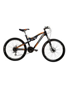 BICI UOMO MTB TELAIO ALLUMINIO MISURA 27,5 FULL MOUNTAIN BIKE AERO 21V AERO275 FRENO DISCO MECCANICO DOPPIA AMMORTIZZATA