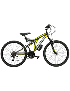 BICI DA UOMO MTB FULL SUSPENSION MOUNTAIN BIKE CL26 MISURA 26 CAMBIO 18V COLORADO DOPPIA AMMORTIZZATA