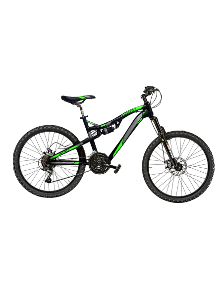 BICI FULL SUSPENSION 26 AERO 21V FRENI A DISCO MECCANICO