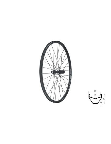 Wheel rear KLS VALOR 21 DSC R, 28/29", black