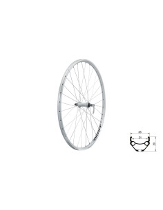 Wheel front KLS DRAFT V-brake F, 28/29", silver