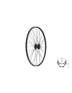 Wheel front KLS DRAFT Dynamo V-brake, 28/29", black