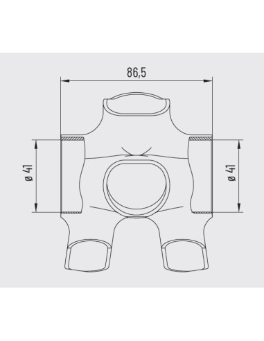 MOVIMENTO MICHE PRESS FIT 86.5X41 INTEGRALE BLACK