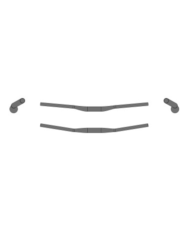 PIEGA ERG LOW RISER BAR RAY 35.0 L.780 MM