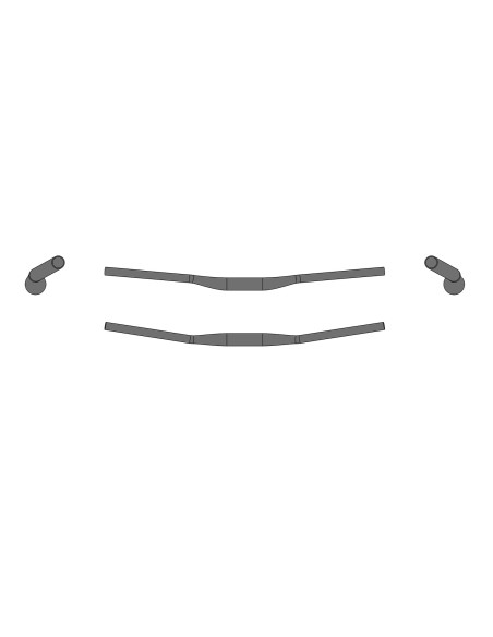 PIEGA ERG LOW RISER BAR RAY 35.0 L.780 MM