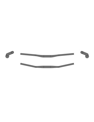 PIEGA ERG LOW RISER BAR 31.8 L.720 MM