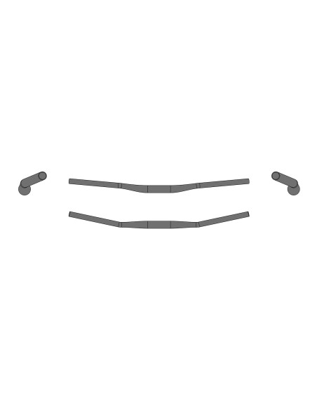 PIEGA ERG LOW RISER BAR 31.8 L.720 MM