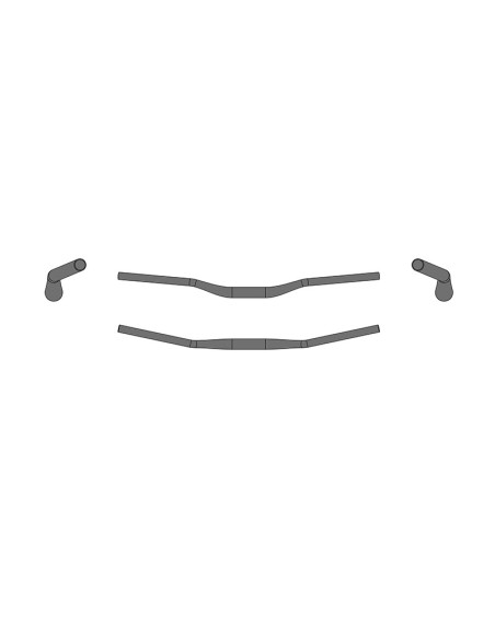 PIEGA ERG RISER BAR 30 / 35.0 L.780 MM