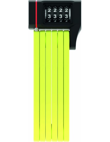 LUCCHETTO ABUS UGRIP BORDO 5700 COMBO LIME LUNG.80