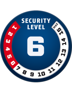 LUCCHETTO ABUS BORDO LITE 6055C NERO L.60CM A COMB 2