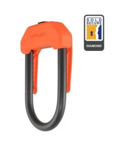 LUCCHETTO HIPLOK DX ARANCIO ACCIAIO TEMPRATO 14MM