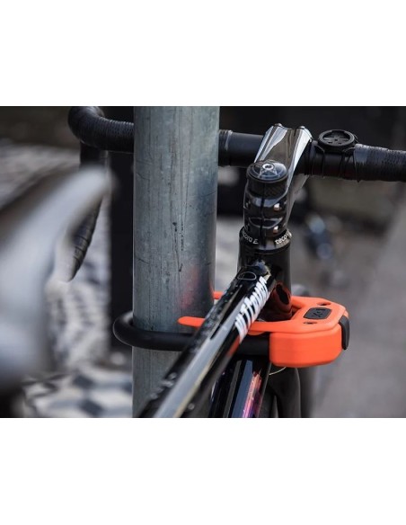 LUCCHETTO HIPLOK DX ARANCIO ACCIAIO TEMPRATO 14MM
