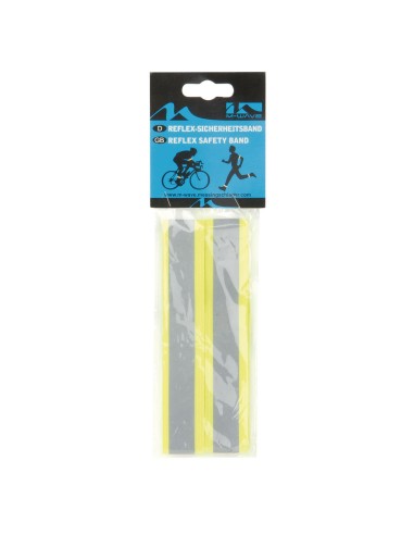 FASCE FLUOR. M-WAVE C/VELCRO GIALLE CONF. 2 PZ