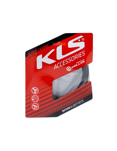 Outer casing for derailleur cables KLS 250 cm, black, 1pc
