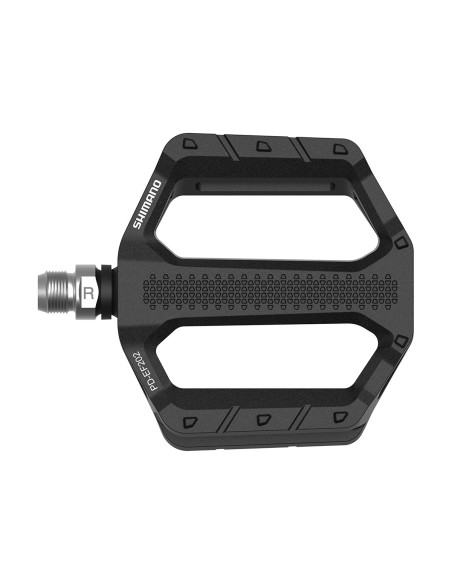 PEDALI SHIMANO FLAT PD-EF202 IN ALLUMINIO NERI