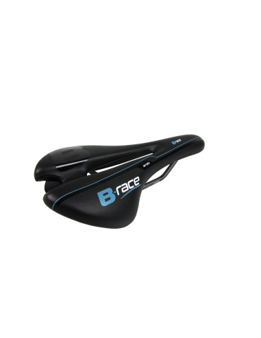 SELLA B-RACE B-AREK NERO/AZZURRO C/FORO TEL.CR-MO*