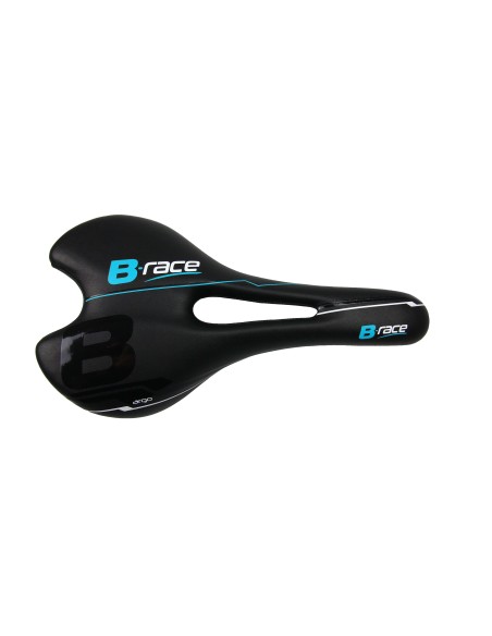 SELLA B-RACE B-ARGO NERO/AZZURRO C/FORO TEL.CR-MO*