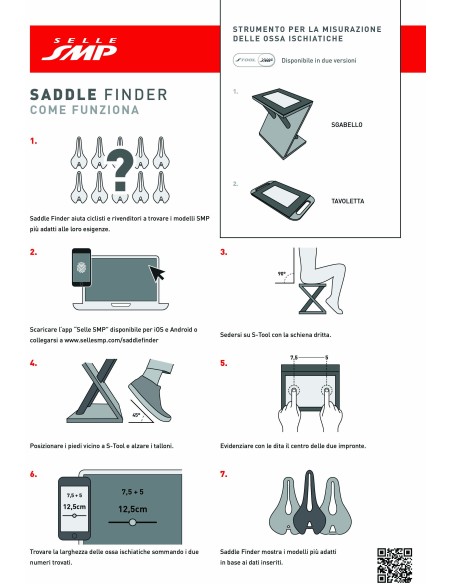 SGABELLO SMP STOOL MISURAZIONE OSSA ISCHIATICHE