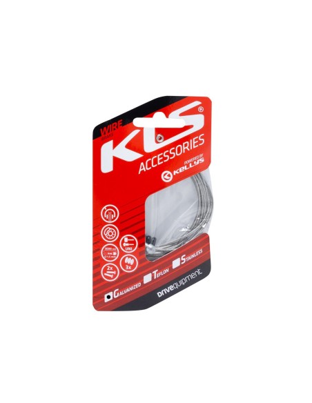 Inner brake cable KLS MTB+ROAD 200 cm, galvanized, 1pc