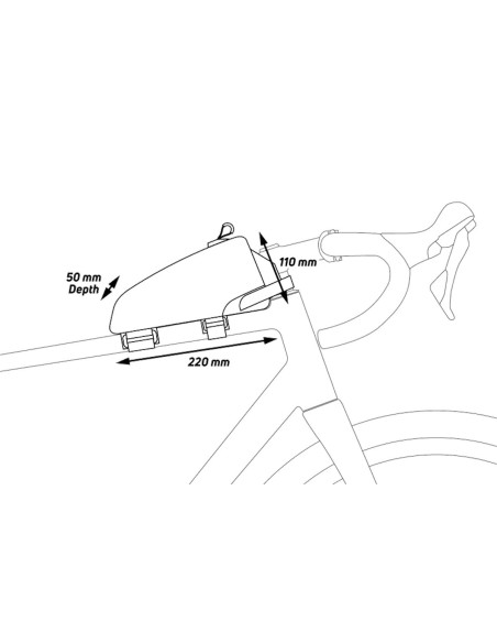 BORSETTA AL TELAIO ZEFAL Z ADVENTURE T1 TOP TUBE